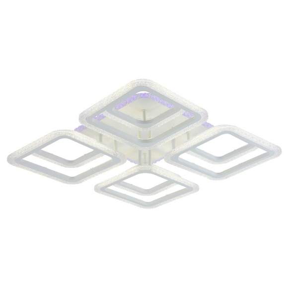 Светодиодная диммируемая люстра с ПДУ Profit Light 8087/4+4 WHT C 224W+11W RGB Светодиодная диммируемая люстра с ПДУ Profit Light 8087/4+4 WHT C 224W+11W RGB