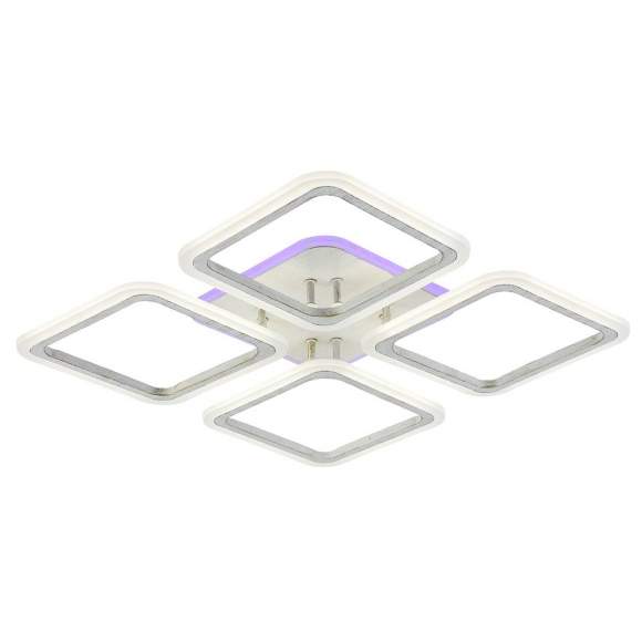 Светодиодная диммируемая люстра с ПДУ Profit Light 8075/4 PGD 112W+8W RGB Светодиодная диммируемая люстра с ПДУ Profit Light 8075/4 PGD 112W+8W RGB