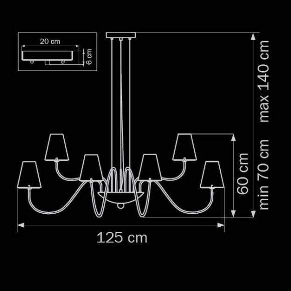 758214 Подвесная люстра LightStar Diafano