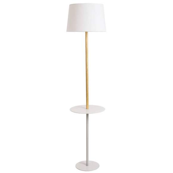 Торшер с лампочкой Arte lamp Connor A2102PN-1WH+Lamps
