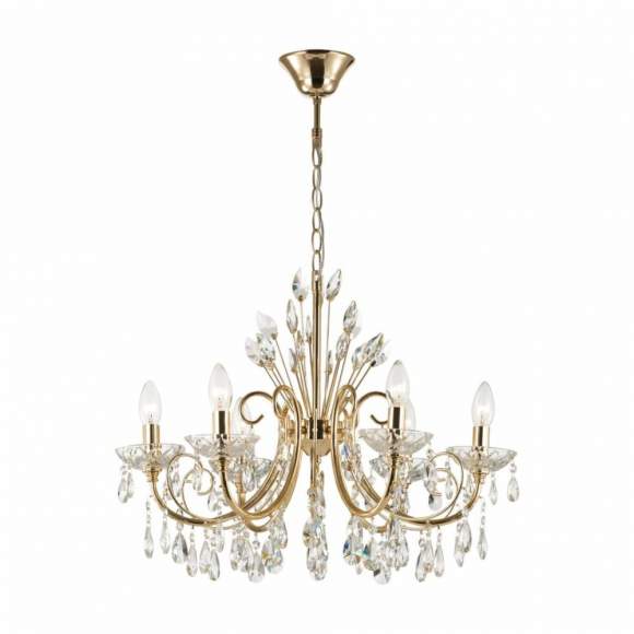 Подвесная люстра с лампочками Odeon Light Versia 4977/6+Lamps E14 Свеча