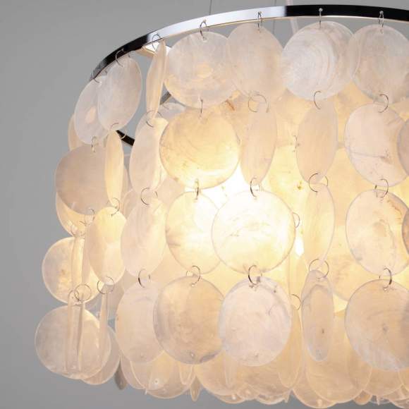 60005/3 Подвесная люстра Eurosvet хром/перламутр 60005/3 Подвесная люстра Eurosvet хром/перламутр