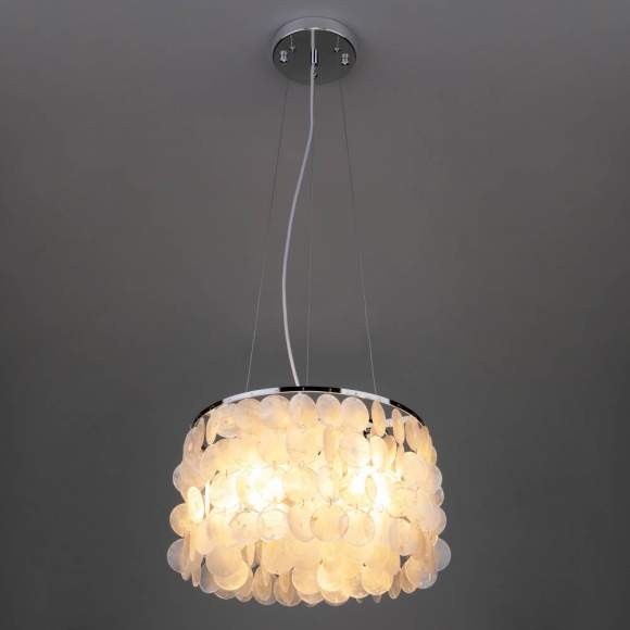 60005/3 Подвесная люстра Eurosvet хром/перламутр 60005/3 Подвесная люстра Eurosvet хром/перламутр