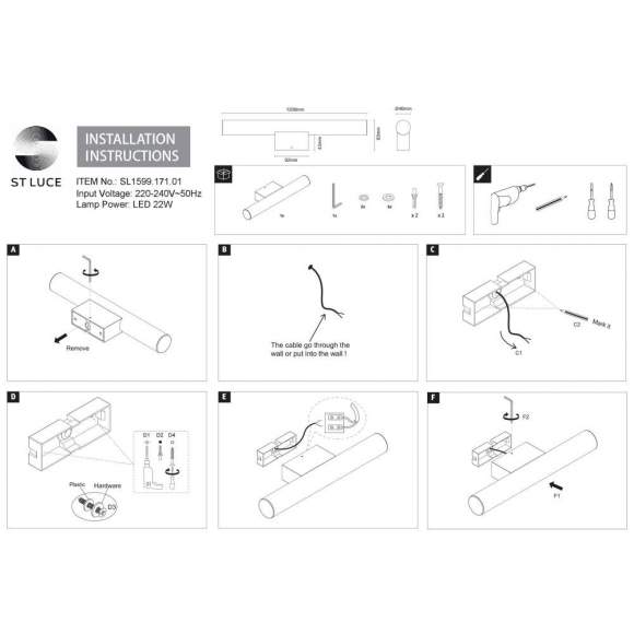 Настенный светильник ST Luce Curra SL1599.171.01 Настенный светильник ST Luce Curra SL1599.171.01