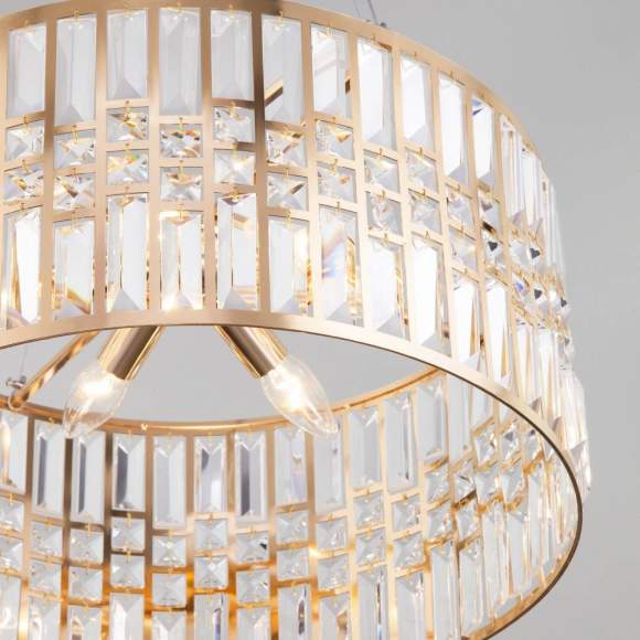 Подвесная люстра с управлением по Wi-Fi Eurosvet Lory 10125/5 золото/прозрачный хрусталь Strotskis Smart (10116/5) (a054444) Подвесная люстра с управлением по Wi-Fi Eurosvet Lory 10125/5 золото/прозрачный хрусталь Strotskis Smart (10116/5) (a054444)