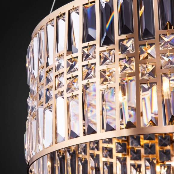 Подвесная люстра с управлением по Wi-Fi Eurosvet Lory 10125/5 золото/прозрачный хрусталь Strotskis Smart (10116/5) (a054444) Подвесная люстра с управлением по Wi-Fi Eurosvet Lory 10125/5 золото/прозрачный хрусталь Strotskis Smart (10116/5) (a054444)