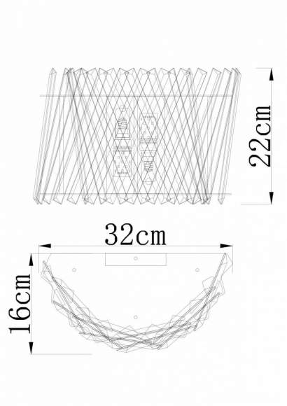 Светильник настенный Divinare BIVARA 7567/18 AP-2