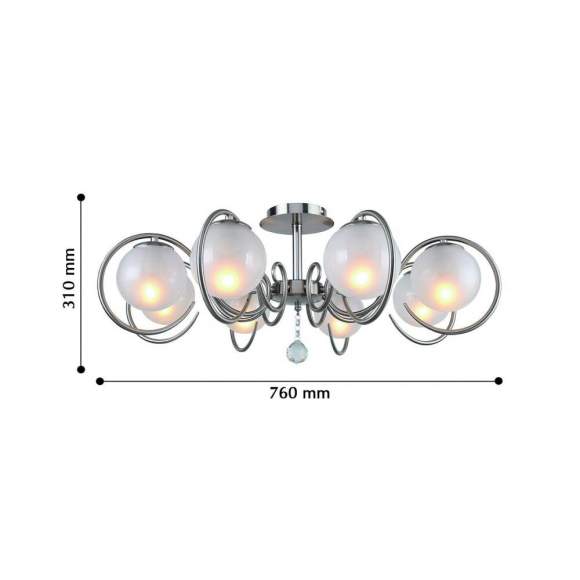 Потолочная люстра с лампочками F-Promo Fabbio 2349-8U+Lamps E14 P45 Потолочная люстра с лампочками F-Promo Fabbio 2349-8U+Lamps E14 P45