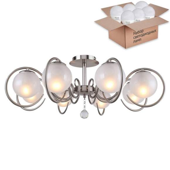 Потолочная люстра с лампочками F-Promo Fabbio 2349-8U+Lamps E14 P45 Потолочная люстра с лампочками F-Promo Fabbio 2349-8U+Lamps E14 P45