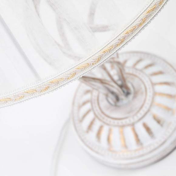 Настольная лампа 01002/1 белый с золотом Настольная лампа 01002/1 белый с золотом