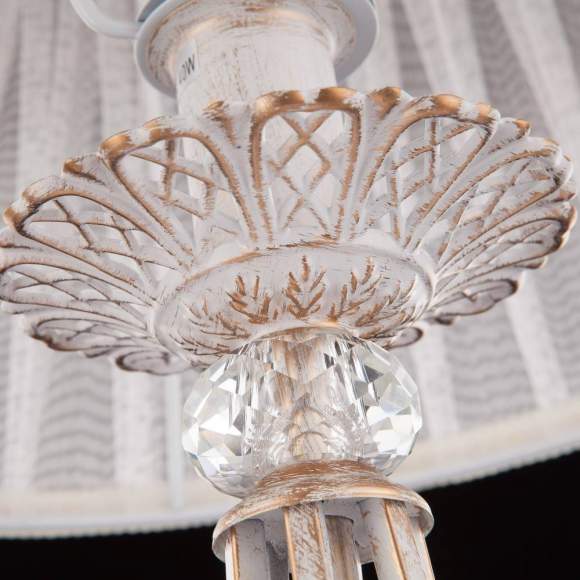 Настольная лампа 01002/1 белый с золотом Настольная лампа 01002/1 белый с золотом