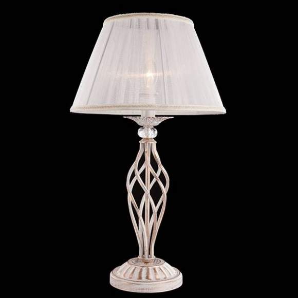 Настольная лампа 01002/1 белый с золотом Настольная лампа 01002/1 белый с золотом