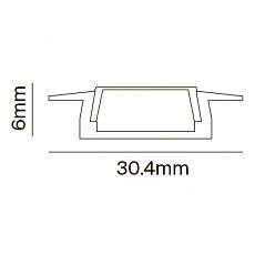 2м. Встраиваемый алюминиевый профиль для светодиодной ленты Maytoni Led strip ALM003S-2M 2м. Встраиваемый алюминиевый профиль для светодиодной ленты Maytoni Led strip ALM003S-2M