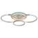Светодиодная диммируемая люстра с ПДУ Profit Light 8047/2+2 WHT 120W+8W RGB