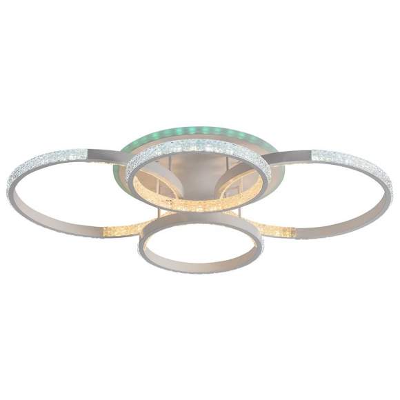 Светодиодная диммируемая люстра с ПДУ Profit Light 8047/2+2 WHT 120W+8W RGB Светодиодная диммируемая люстра с ПДУ Profit Light 8047/2+2 WHT 120W+8W RGB