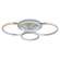 Светодиодная диммируемая люстра с ПДУ Profit Light 8047/2+2 WHT 120W+8W RGB