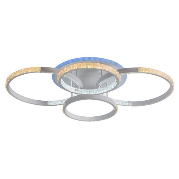 Светодиодная диммируемая люстра с ПДУ Profit Light 8047/2+2 WHT 120W+8W RGB Светодиодная диммируемая люстра с ПДУ Profit Light 8047/2+2 WHT 120W+8W RGB