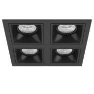 D54707070707 Встраиваемый точечный светильник Domino Quadro Lightstar (комплект из 214547+214507+214507+214507+214507)