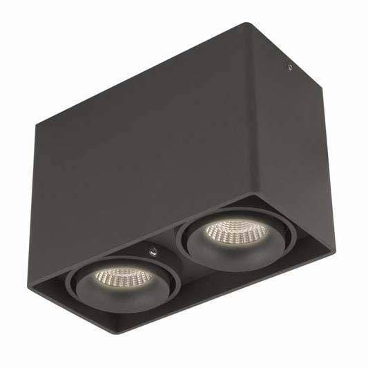 Dl18611/02WW-SQ Shiny black Накладной точечный светильник Donolux
