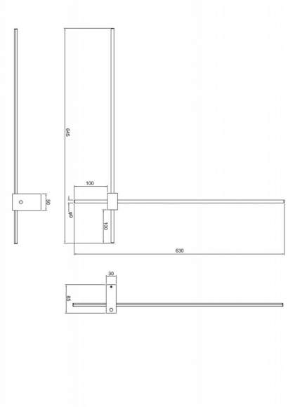Настенный светодиодный светильник Maytoni Pars C070WL-L12GB3K