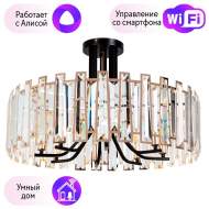 Потолочный светильник Arte Lamp Amber с поддержкой Алиса A1028PL-8BK-A