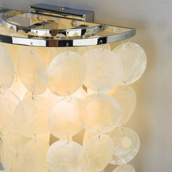 60084/2 хром/перламутр хром/перламутр Бра с перламутром Eurosvet Sandra