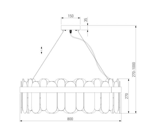 Подвесная люстра Conte Bogate's 333/10 (a052688) Подвесная люстра Conte Bogate's 333/10 (a052688)