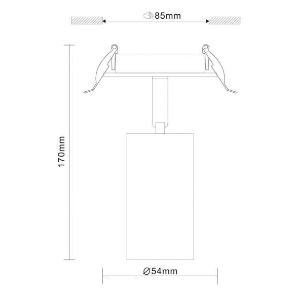 Встраиваемый поворотный светильник ST-Luce Dario ST303.408.01 Встраиваемый поворотный светильник ST-Luce Dario ST303.408.01
