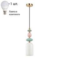 Подвесной светильник с лампочкой Odeon Light Candy 4861/1B+Lamps E14 P45