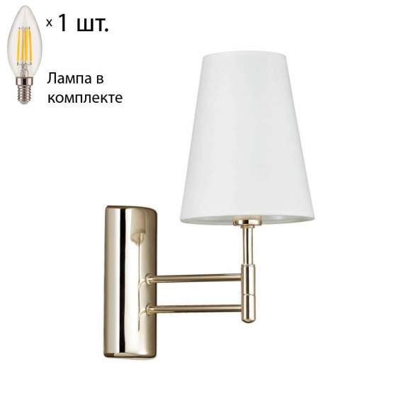 Бра с лампочкой Lumion Doris 4436/1W+Lamps E14 Свеча