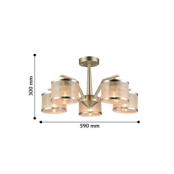 Потолочная люстра с лампочками F-Promo Bonbon 2488-5P+Lamps E14 P45 Потолочная люстра с лампочками F-Promo Bonbon 2488-5P+Lamps E14 P45