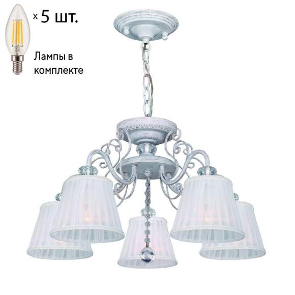 Подвесная люстра с лампочками F-Promo Amanda 2150-5PC+Lamps E14 Свеча