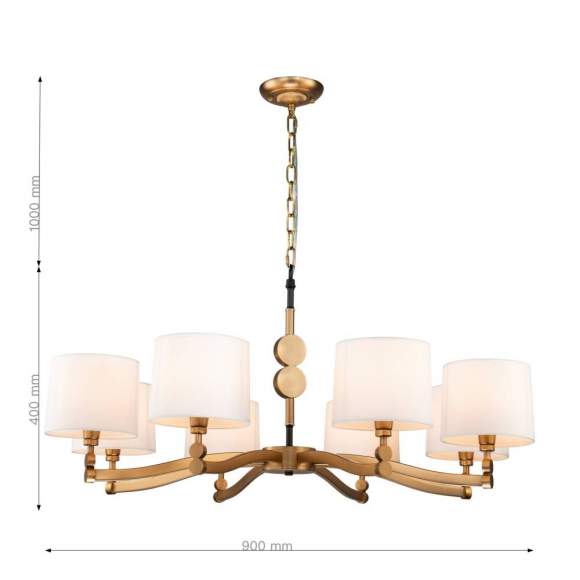 Подвесная люстра с лампочками Favourite Roshe 2624-8P+Lamps E14 Свеча