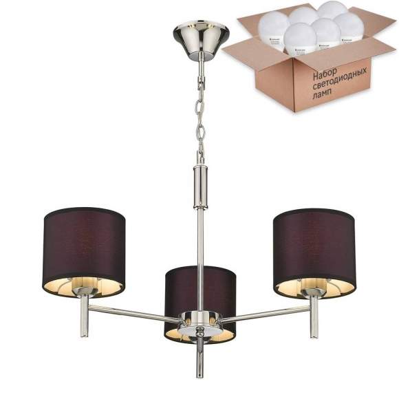 Подвесная люстра с лампочками Velante 291-123-03+Lamps E27 P45 Подвесная люстра с лампочками Velante 291-123-03+Lamps E27 P45