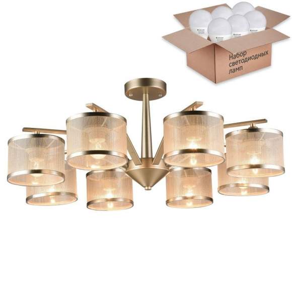 Потолочная люстра F-Promo Bonbon с лампочками 2488-8P+Lamps E14 P45