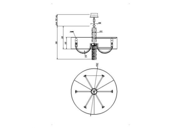 Подвесная люстра Maytoni Talento DIA008PL-06CH Подвесная люстра Maytoni Talento DIA008PL-06CH