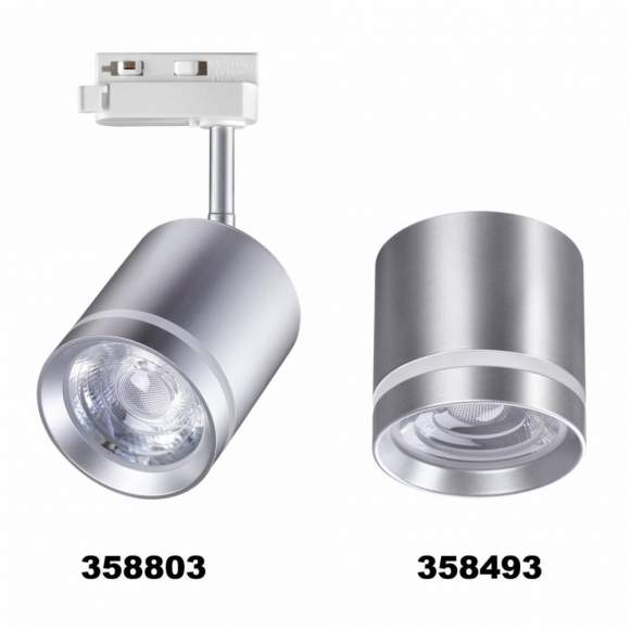 Однофазный LED светильник 15W 4000К для трека Arum Novotech 358803 Однофазный LED светильник 15W 4000К для трека Arum Novotech 358803