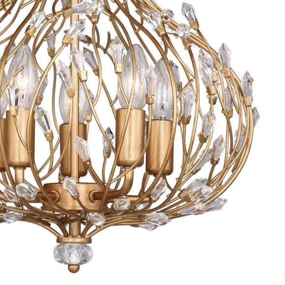 Подвесная люстра с лампочками Favourite Batun 2020-5P+Lamps E14 Свеча Подвесная люстра с лампочками Favourite Batun 2020-5P+Lamps E14 Свеча