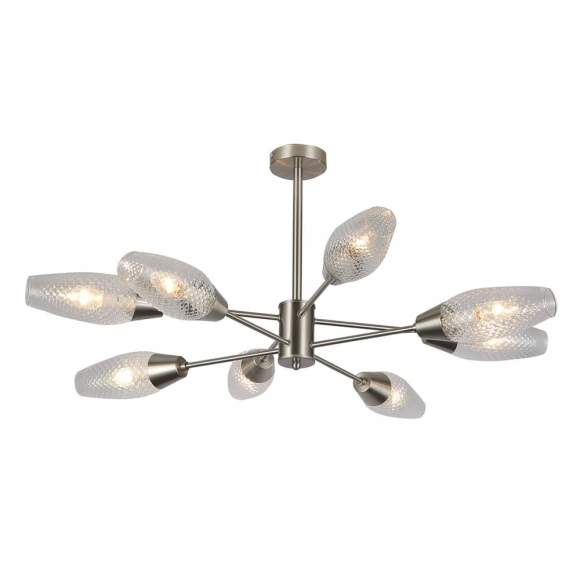 Люстра на штанге Escada 10165/8PL E14*60W Nickel