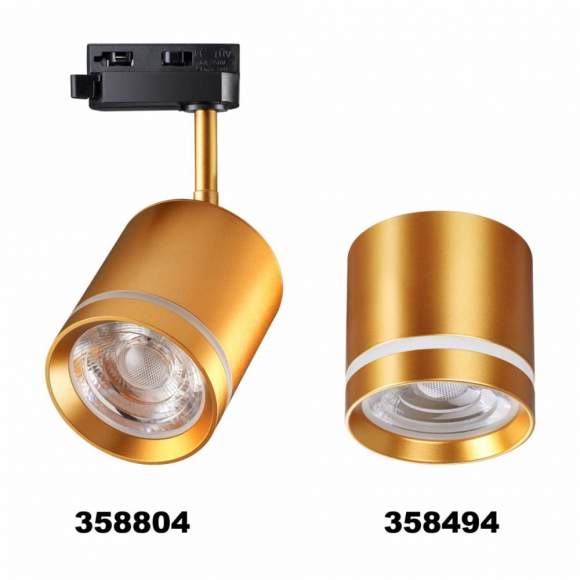 Однофазный LED светильник 15W 4000К для трека Arum Novotech 358804 Однофазный LED светильник 15W 4000К для трека Arum Novotech 358804