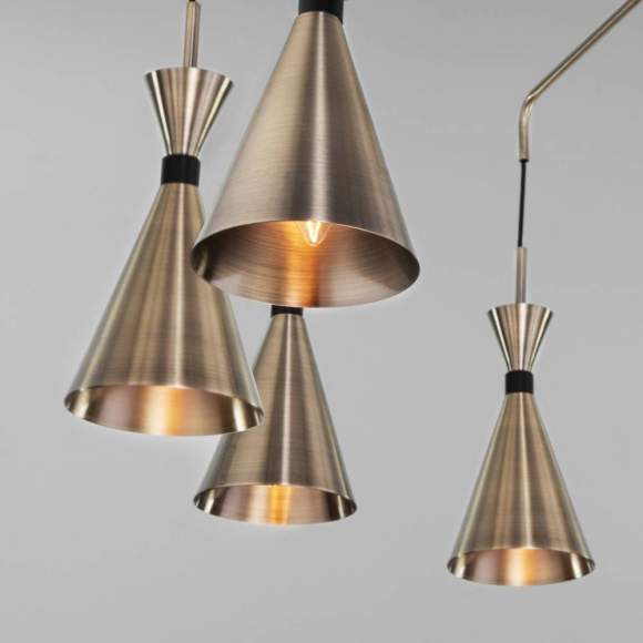 Потолочная люстра Bogates Glustin 316/10 латунь / черный (a057226) Потолочная люстра Bogates Glustin 316/10 латунь / черный (a057226)