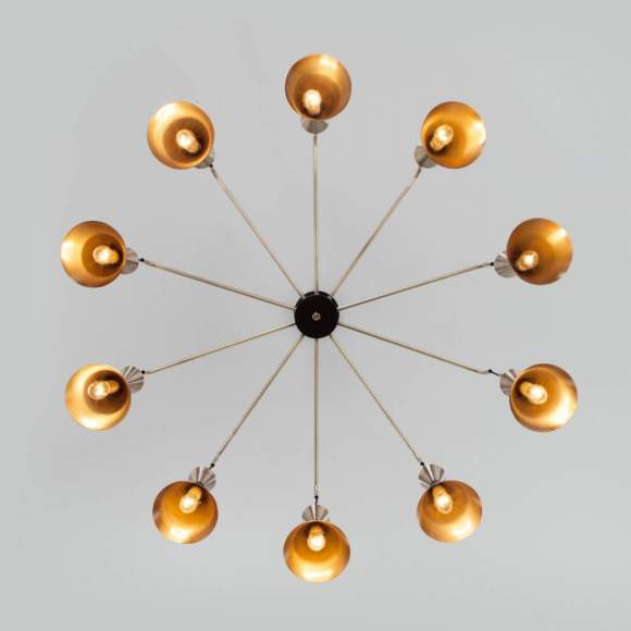 Потолочная люстра Bogates Glustin 316/10 латунь / черный (a057226) Потолочная люстра Bogates Glustin 316/10 латунь / черный (a057226)