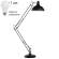 Торшер с лампочкой Arte Lamp Goliath A2487PN-1BK+Lamps