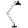 Торшер с лампочкой Arte Lamp Goliath A2487PN-1BK+Lamps