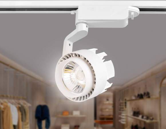 Однофазный LED светильник 20W 4200К для трека Ambrella light Track System GL6104 WH Однофазный LED светильник 20W 4200К для трека Ambrella light Track System GL6104 WH
