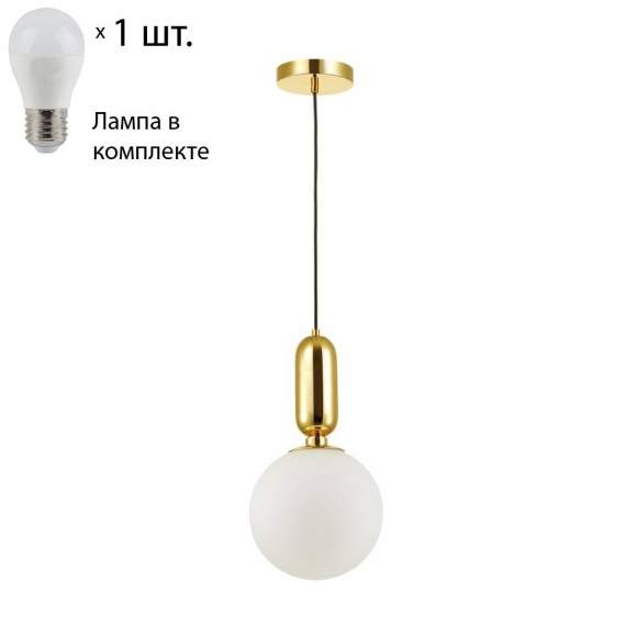 Подвесной светильник с лампочкой Odeon Light Okia 4669/1+Lamps E27 P45