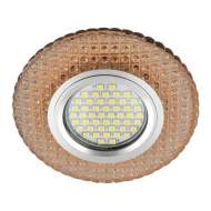 Встраиваемый светильник с подсветкой Fametto Luciole DLS-L135 Gu5.3 Glassy/Light Tea UL-00003860