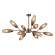 Люстра на штанге Escada 10165/12PL E14*60W Copper