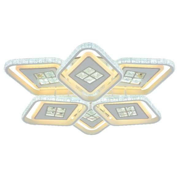 Светодиодная диммируемая люстра с ПДУ Profit Light 8054/3+3 WHT 324W Светодиодная диммируемая люстра с ПДУ Profit Light 8054/3+3 WHT 324W