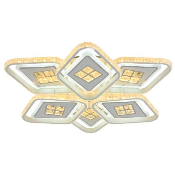 Светодиодная диммируемая люстра с ПДУ Profit Light 8054/3+3 WHT 324W Светодиодная диммируемая люстра с ПДУ Profit Light 8054/3+3 WHT 324W